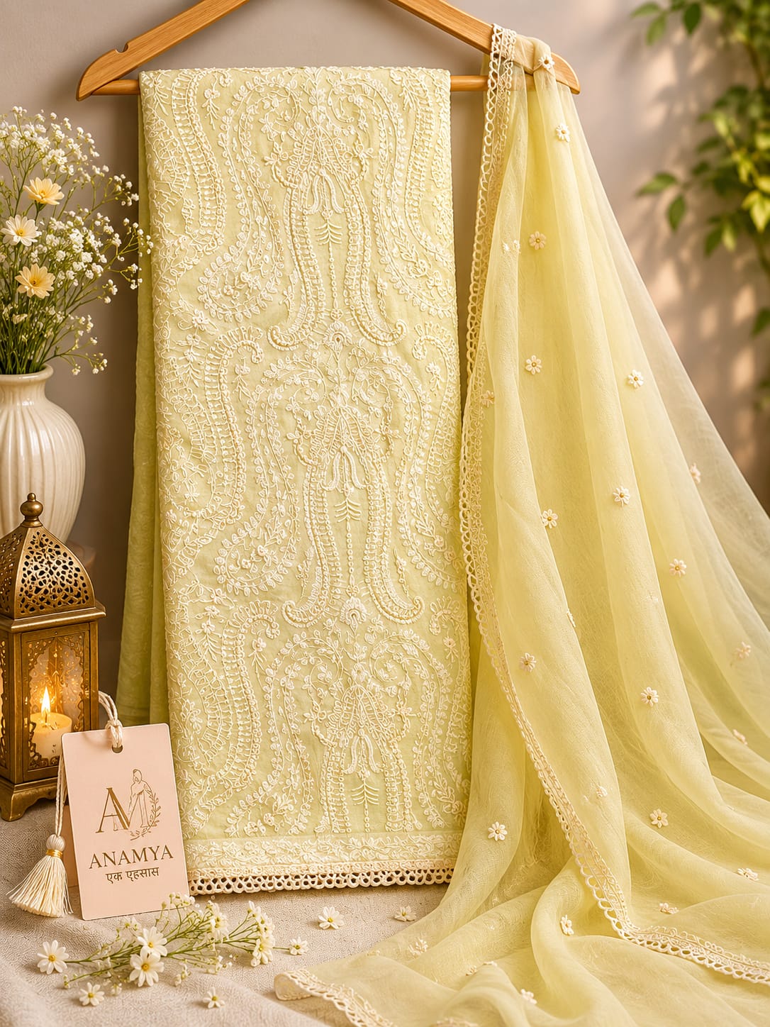 Lavender Luxe – Premium Mul Embroidered Suit Set